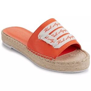 KARL LAGERFELD PARIS
Cherie Logo Slip-On Espadrille Platform Slide Sandals